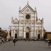 Santa Croce, "lieu de mémoire" Santa Croce Basilica in Florence.
